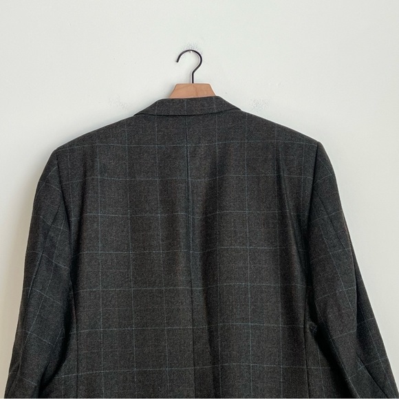 Jos A Bank 100%  Wool Sport Coat Jacket Two Button Prince Of Wales Check Men 44R - Picture 11 of 12